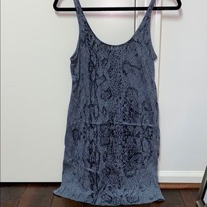 Express snake print tank dress